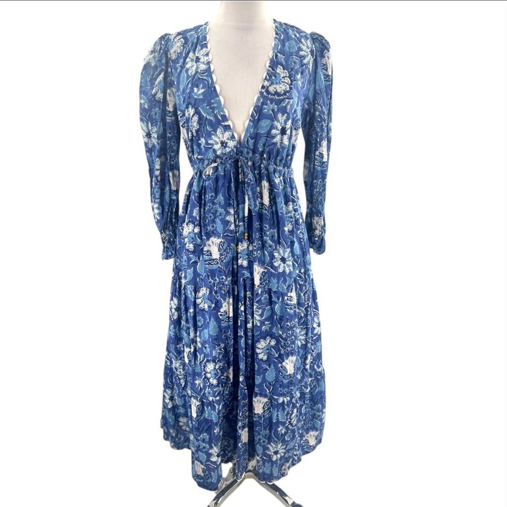 Neve & Noor Flora Dress in Royal Azure S/M - Picture 6 of 9